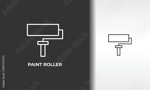 Paint Roller Vector, Icon Or Logo Sign Isolated Symbol Illustration