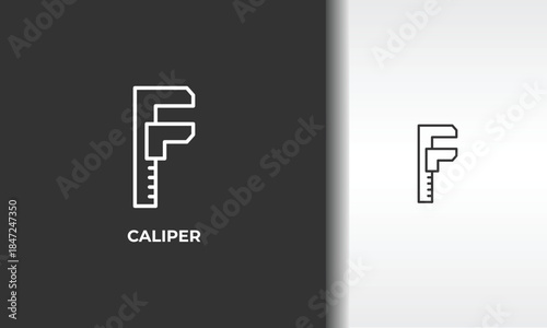 Caliper Vector, Icon Or Logo Sign Isolated Symbol Illustration