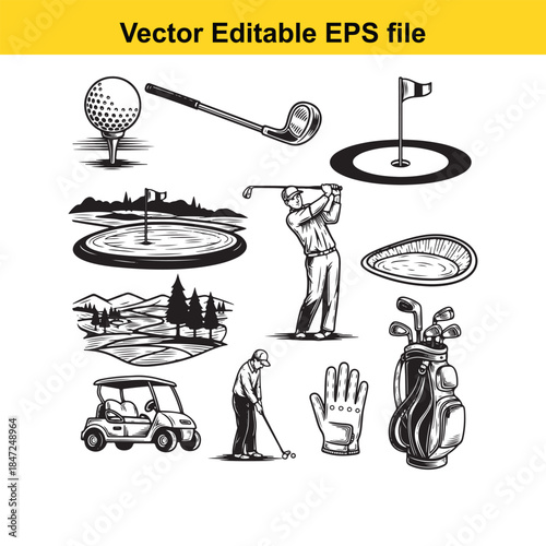  woman with black patches on her shoulders and chest in a vector illustration