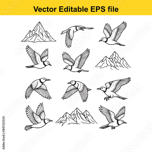  a black and white line drawing of a boy looking at his reflection in a mirror and touching his face with both hands in a vector editable eps file format