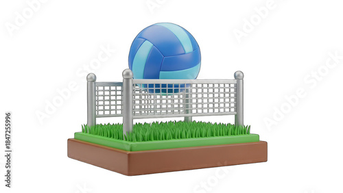 3D Volleyball on a Miniature Court