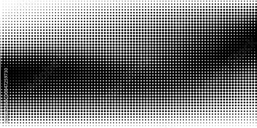 Dotted gradient vector illustration, white and black halftone background