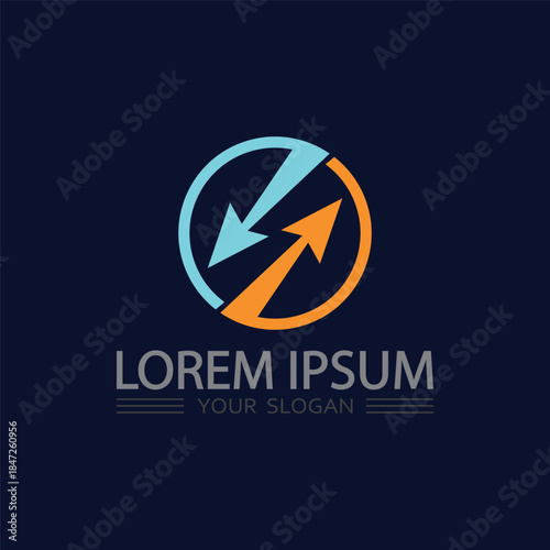 Lightning Power Logo Combining Clean Thunder Lines for Futuristic Business Identity