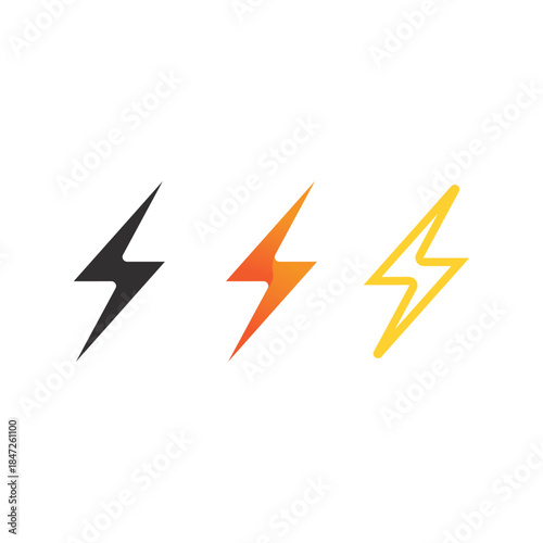 Powerful Lightning Strike Logo Design Incorporating Electric Thunder Symbol