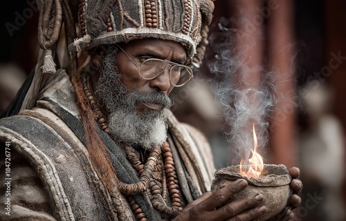 As a shaman in India