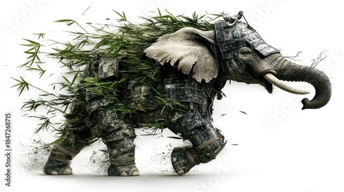 Elephant Warrior in Motion