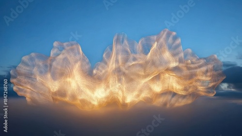 Abstract cloud formation at dawn