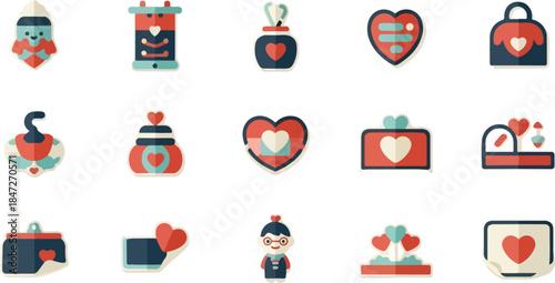 Heartfelt Icon Collection Expressing Love Through Artful Design