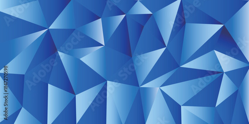 青　立体　幾何学　模様　背景