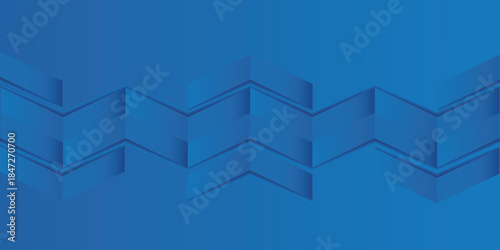 青　立体　幾何学　模様　背景