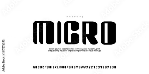 Micro Font is A bold rounded display font with clean geometry and futuristic feel, perfect for logos, tech branding, and headlines
