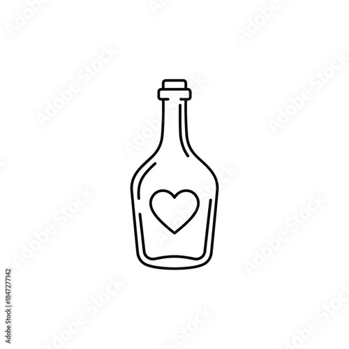 Valentine’s-Day outline or line icon design bundle.