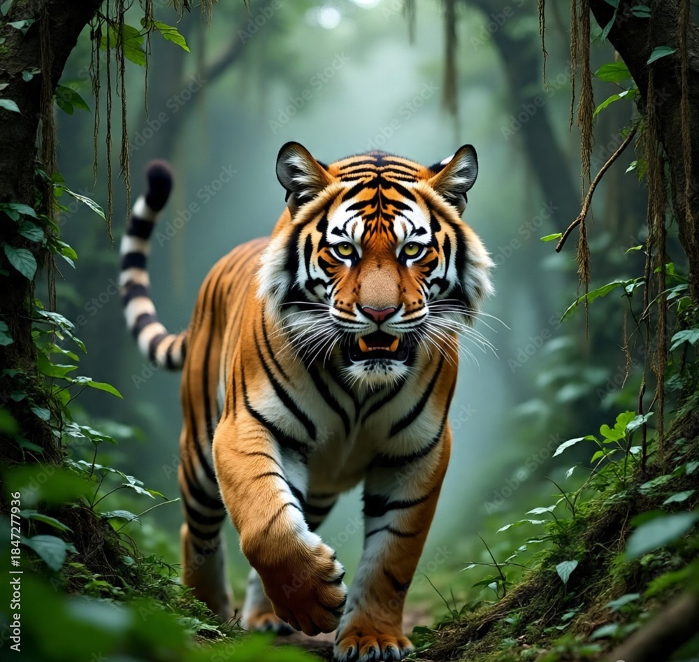 Obraz premium Big Tiger in jungle