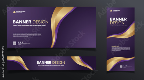 abstract illustration background design banner template luxury purple