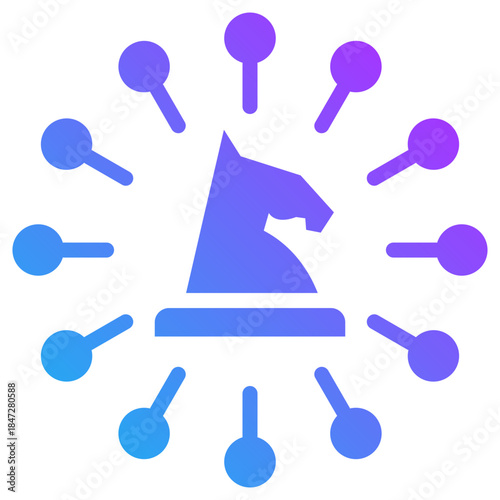 Strategic alliance  icon for strategic planning, website, application, printing, document, poster design, etc