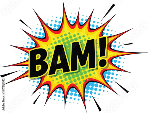 BAM! Comic Book Explosion Graphic