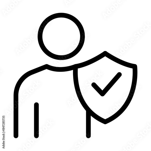 Rights Protection Line Icon of Civil Rights Icon Set