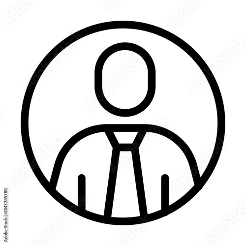 UN Representative Line Icon of United Nations (UN) Icon Set