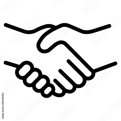 Pro Bono Partnership Line Icon of Pro Bono Work Icon Set