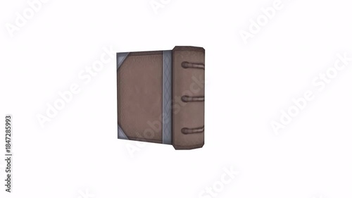 Vintage Closed Book Side View