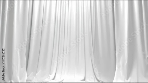 Elegant White Curtain Drapes for Event Decor and Interior Design