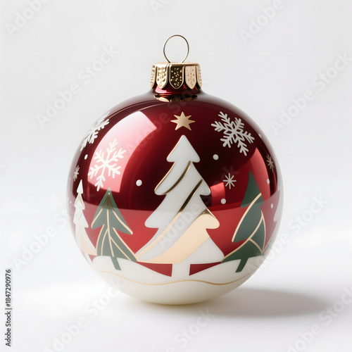 red christmas ball