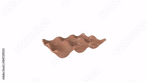 Wavy Terracotta Decorative Dish