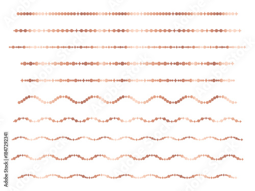 丸、四角星、ライン1、8桃金