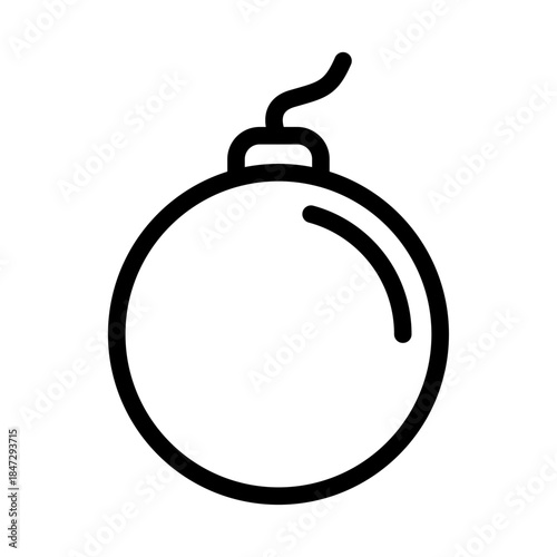 Time Bomb Line Icon of World War II Icon Set