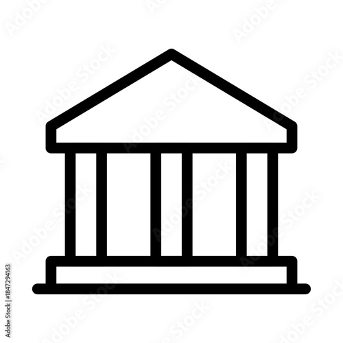 Corporate Court Line Icon of Corporate Law (Specific) Icon Set