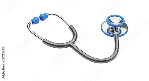 Stethoscope medical diagnostic instrument healthcare equipment isolated