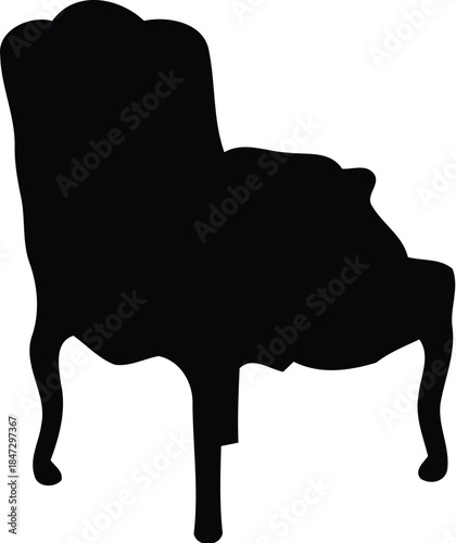 Elegant Vintage Chair Silhouette for Home Decor