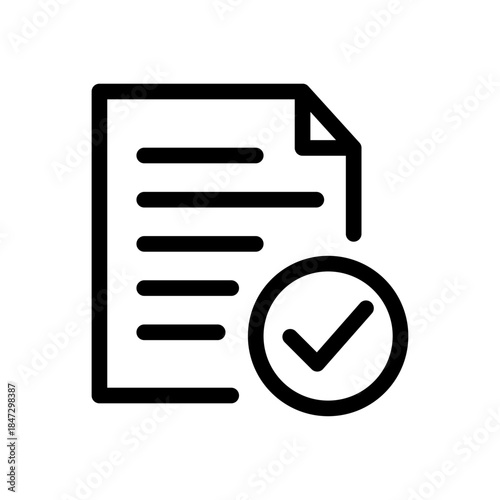 Policy Document Line Icon of Lobbying & Advocacy Icon Set