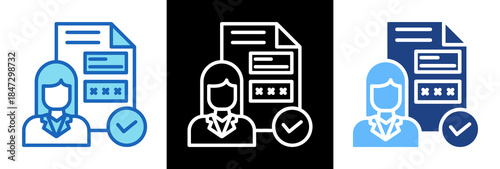 Customer Profile triplestyle icon