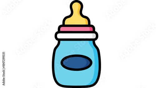 Cute Baby Bottle Icon