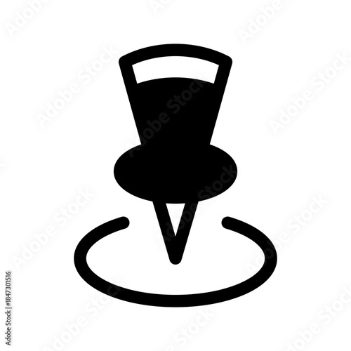 Pin Point Icon Vector Symbol Design Illustration
