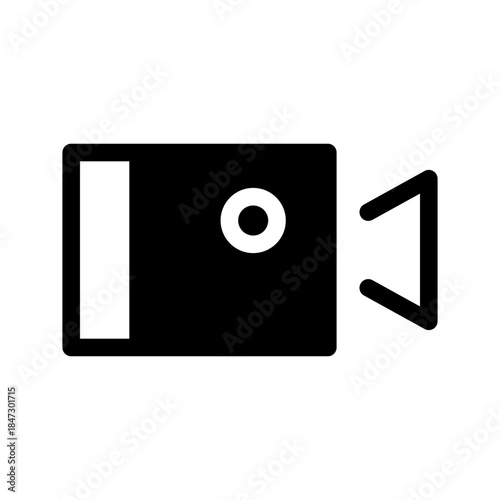 Video Camera Icon Vector Symbol Design Illustration