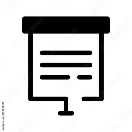 Presentation Icon Vector Symbol Design Illustration