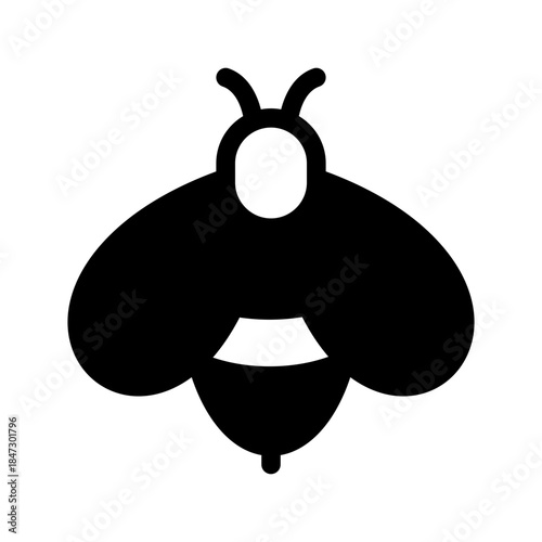 Bee Icon Vector Symbol Design Illustration