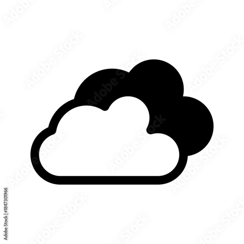 Clouds Icon Vector Symbol Design Illustration