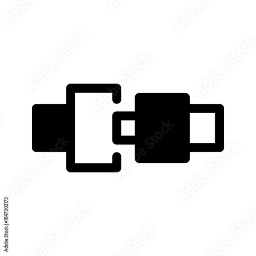 Seat Belt Icon Vector Symbol Design Illustration