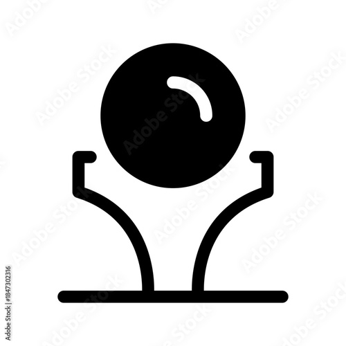Golf Ball Icon Vector Symbol Design Illustration