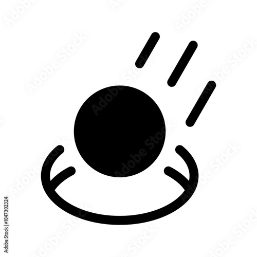 Golf Ball Icon Vector Symbol Design Illustration