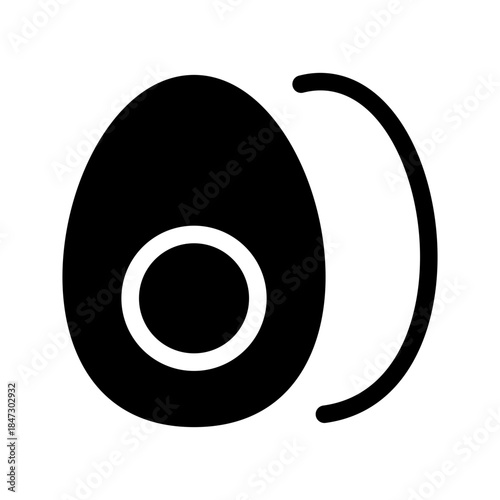 Egg Icon Vector Symbol Design Illustration