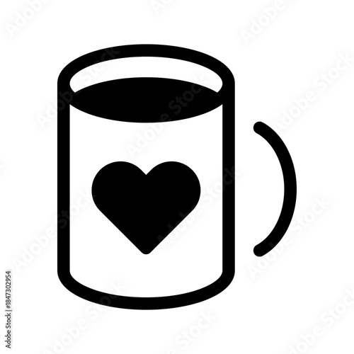 Mug Icon Vector Symbol Design Illustration