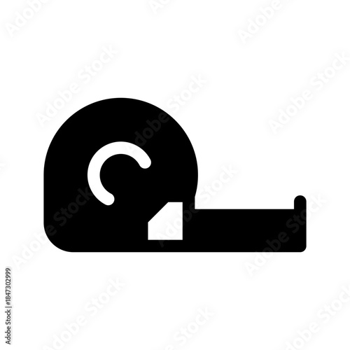 Measuring Tape Icon Vector Symbol Design Illustration