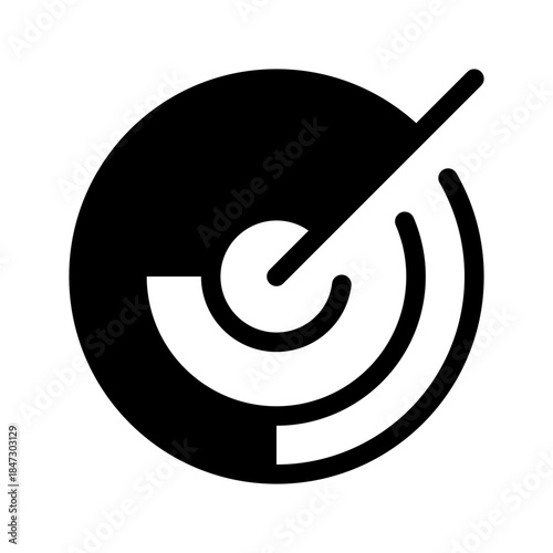 Target Icon Vector Symbol Design Illustration