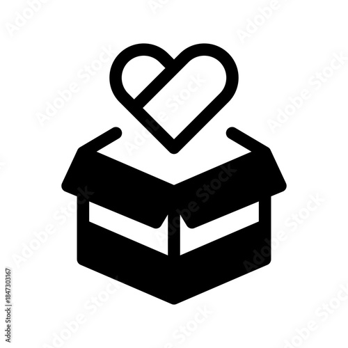 Donation Icon Vector Symbol Design Illustration