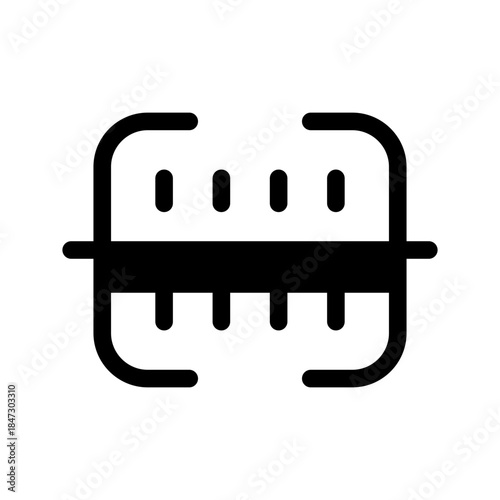 Barcode Icon Vector Symbol Design Illustration