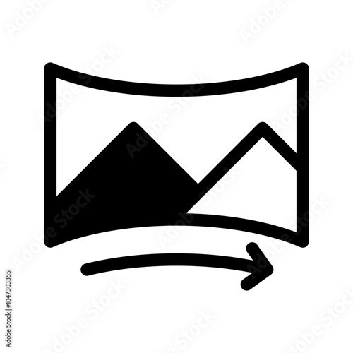 Panoramic Icon Vector Symbol Design Illustration